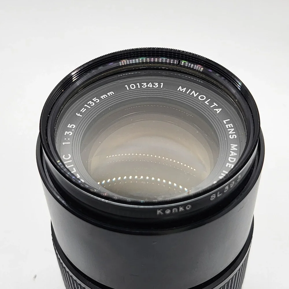 MC Minolta Celtic 1:3.5 f=135 mm Camera Lens with Kenko 55MM UV Lens